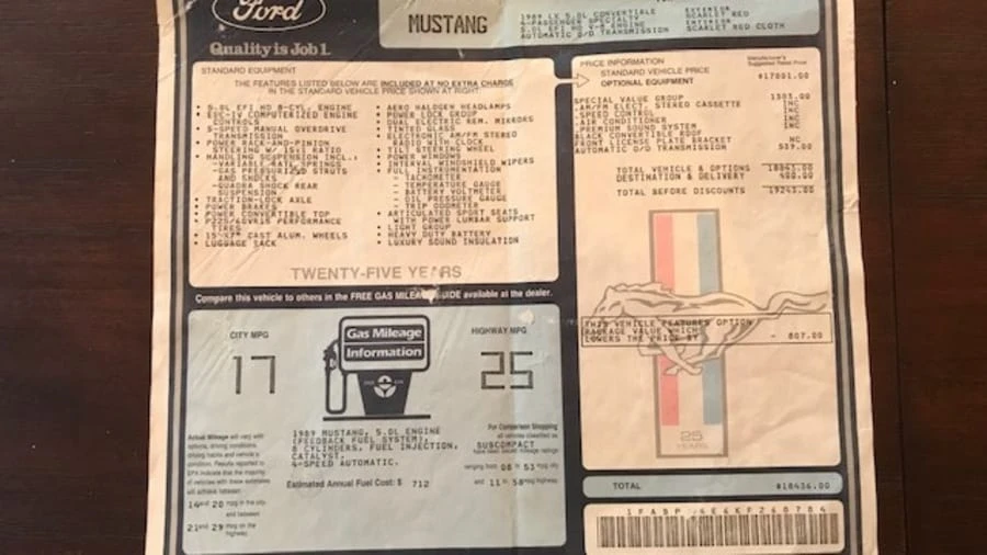 1989 Ford Mustang 3rd Gen - Image 9 of 10