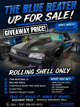 1989 Ford Mustang LX Fox Body Drag Car Project
