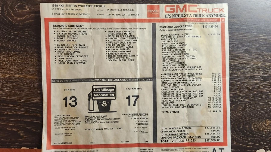 1989 GMC Sierra 1st Gen - Image 18 of 18