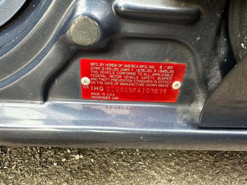 1989 Honda Civic 4th Gen - Image 6 of 16