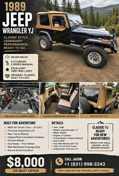1989 Jeep Wrangler YJ