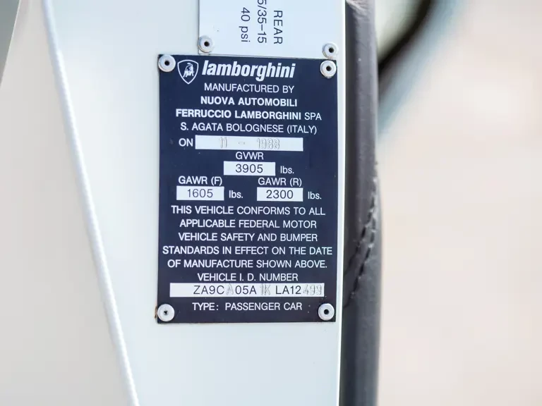 1989 Lamborghini Countach 25th Anniversary Edition - Image 21 of 27