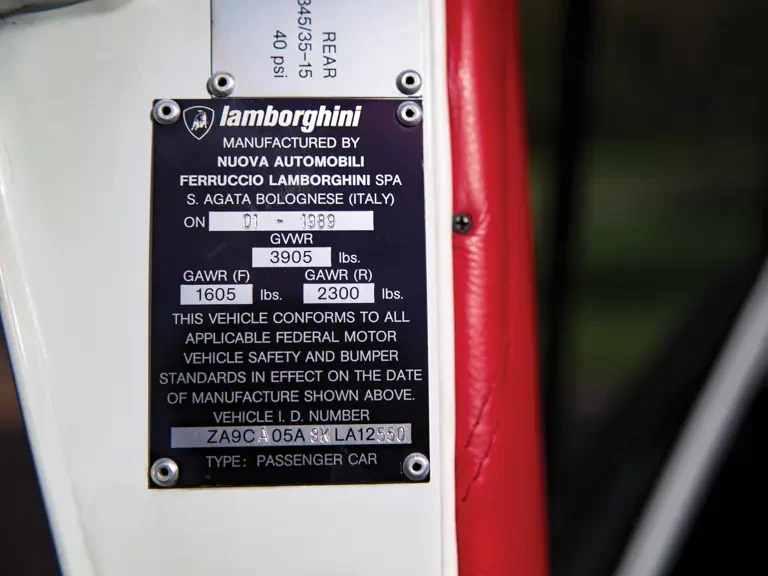 1989 Lamborghini Countach 25th Anniversary Edition - Image 26 of 31