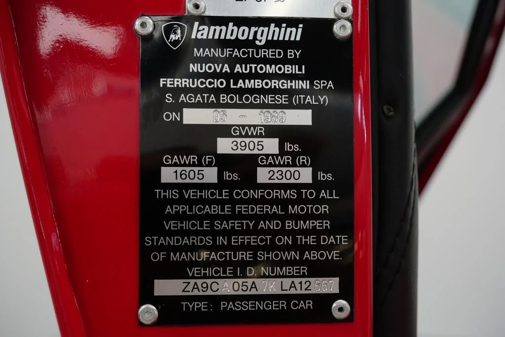 1989 Lamborghini Countach 25th Anniversary Edition - Image 20 of 31