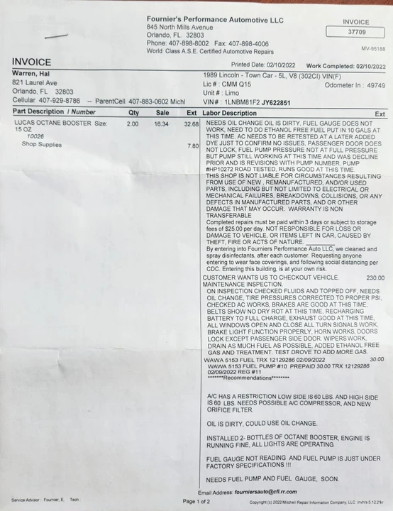 1989 Lincoln Town Car - Image 25 of 28