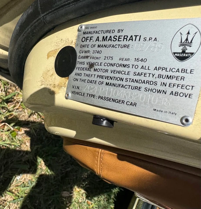 1989 Maserati 222 - Image 19 of 19