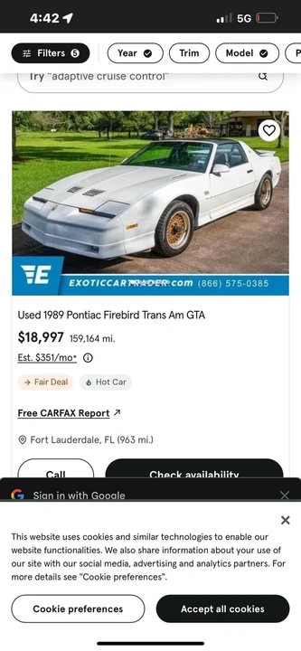 1989 Pontiac Firebird 3rd Gen - Image 10 of 11