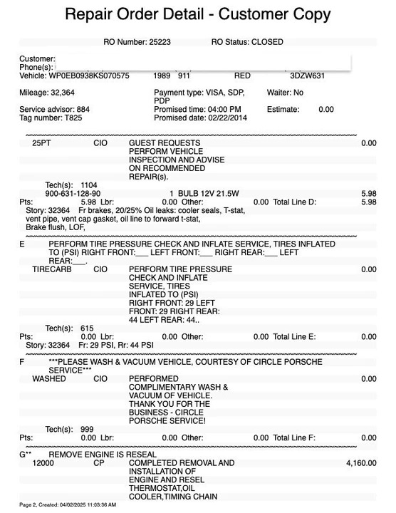 1989 Porsche 911 - Image 18 of 21