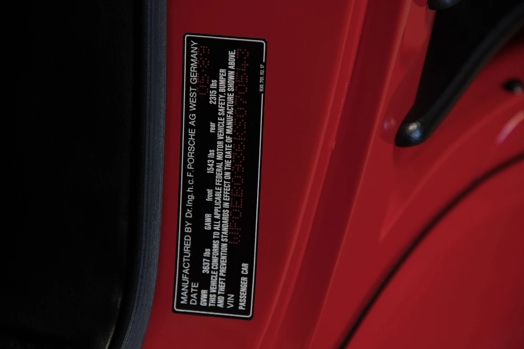 1989 Porsche 930 Turbo - Image 26 of 31