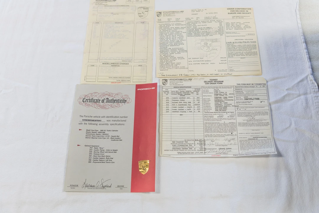 1989 Porsche 930 Turbo - Image 13 of 31