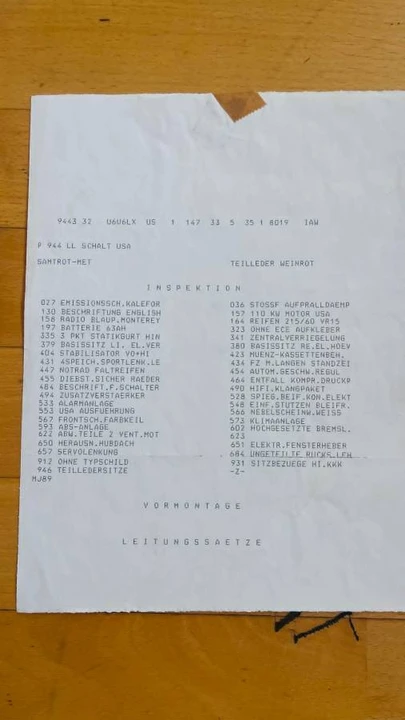 1989 Porsche 944 S2 - Image 17 of 21