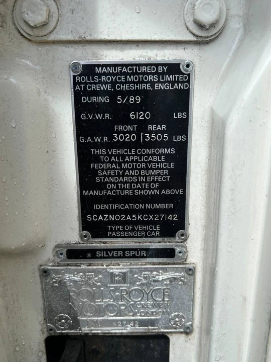 1989 Rolls-Royce Silver Spur & Spirit - Image 26 of 27