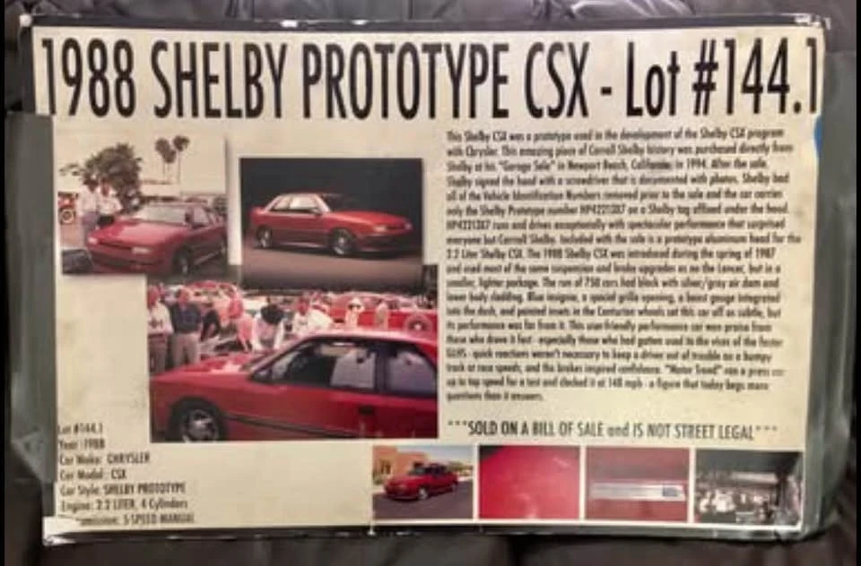 1989 Shelby CSX Cobra Continuation - Image 11 of 12