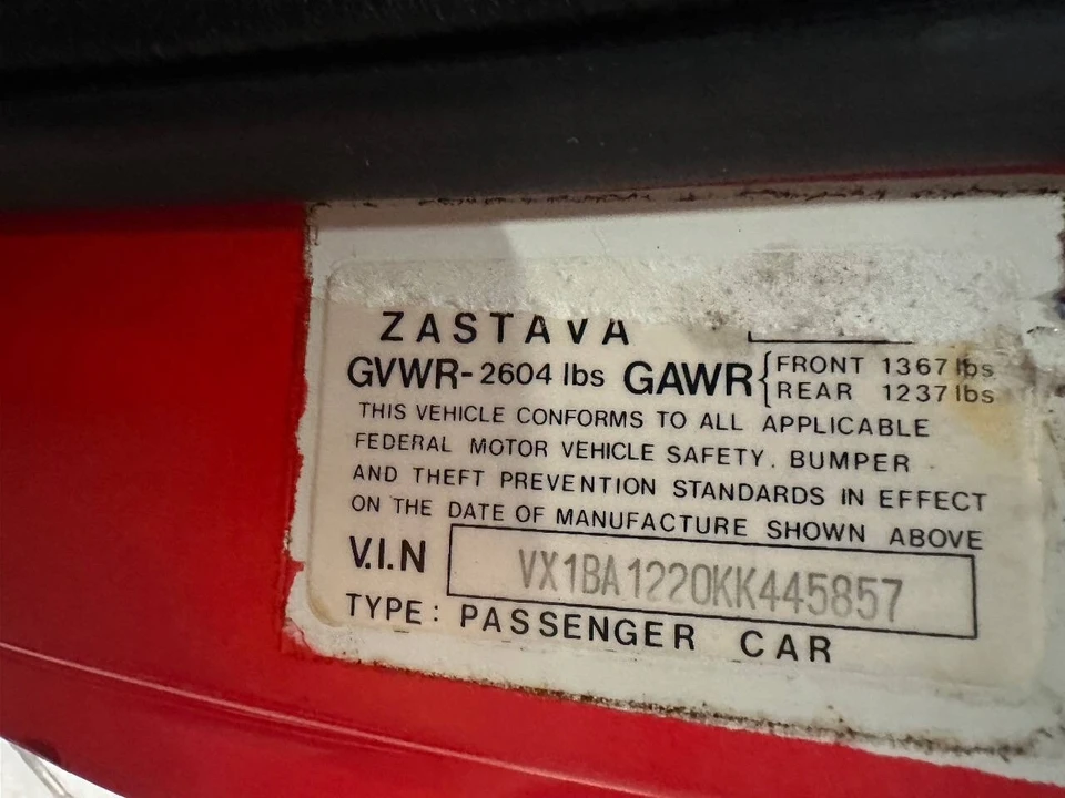 1989 Yugo - Image 18 of 21