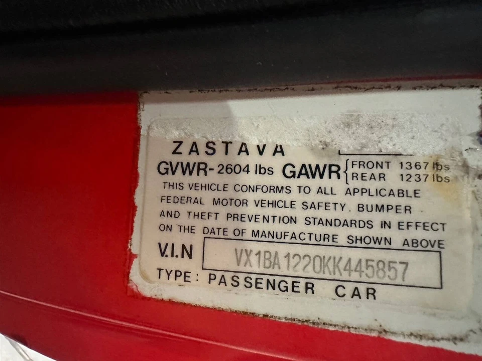 1989 Yugo - Image 18 of 21