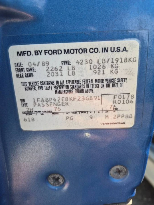 1989 Ford Mustang GT 3rd Gen - Image 11 of 15