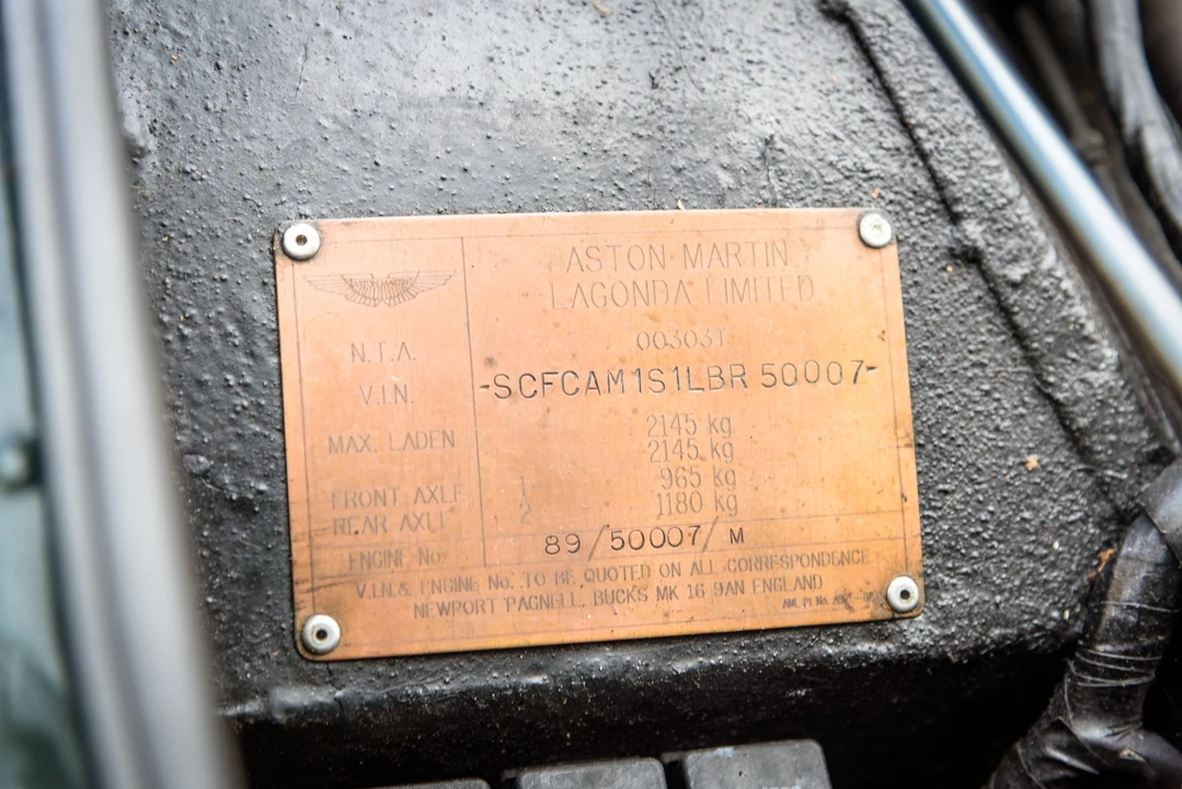 1990 Aston Martin Virage - Image 13 of 31
