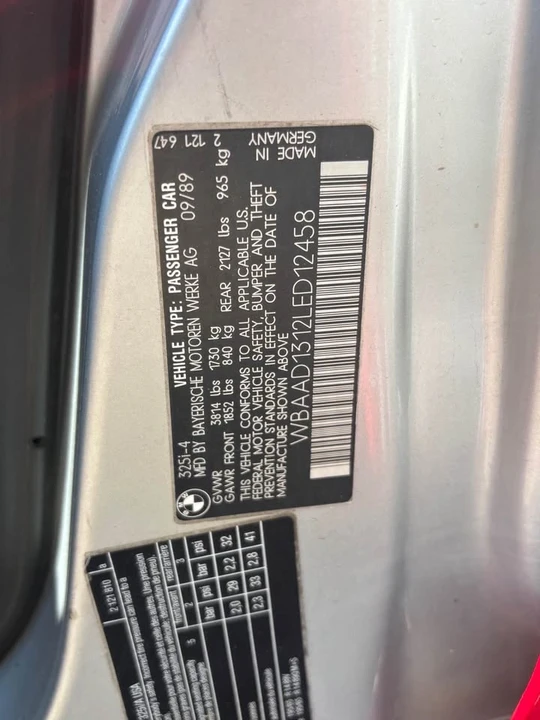 1990 BMW E30 3 Series - Image 10 of 19