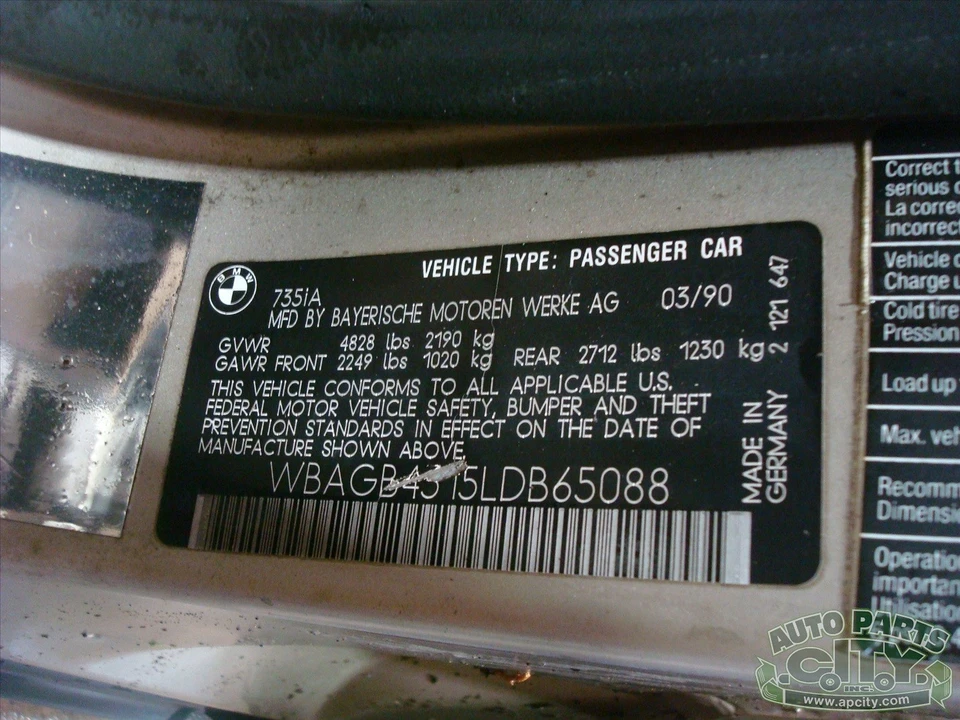 1990 BMW E32 7 Series - Image 17 of 20