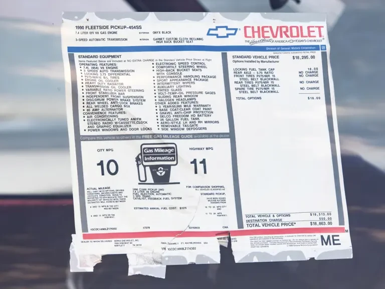 1990 Chevrolet 454 SS - Image 20 of 31
