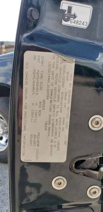 1990 Chevrolet 454 SS - Image 20 of 20
