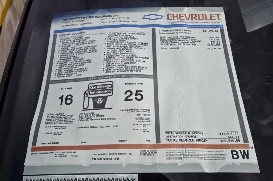 1990 Chevrolet Corvette C4 - Image 11 of 12