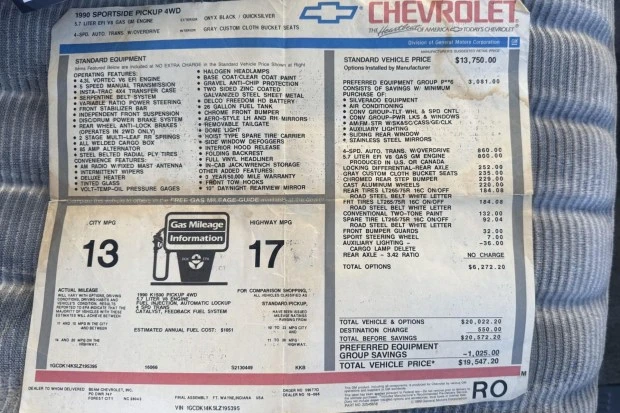 1990 Chevrolet C/K 4th Gen - Image 8 of 8