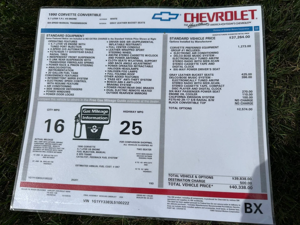 1990 Chevrolet Corvette C4 - Image 9 of 27