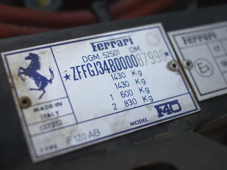 1990 Ferrari F40 - Image 21 of 30