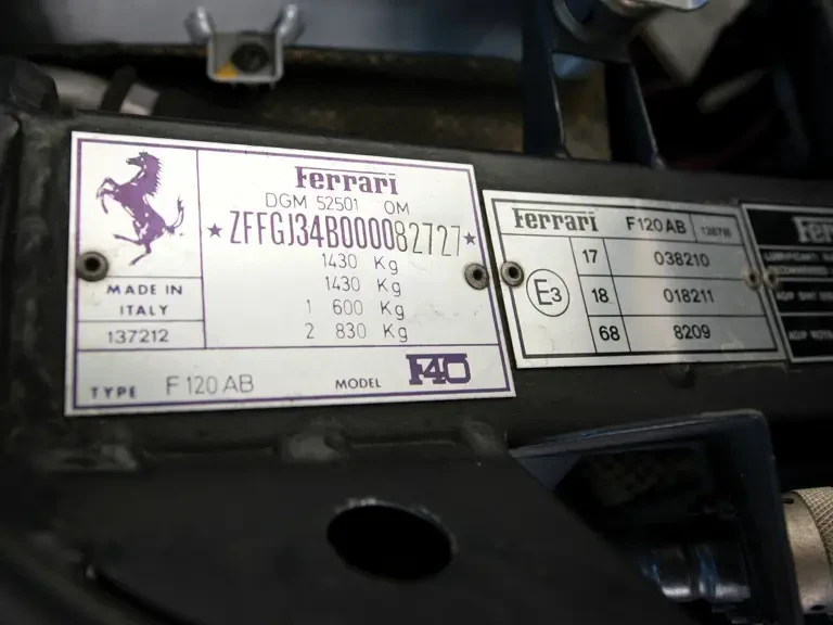 1990 Ferrari F40 - Image 21 of 23