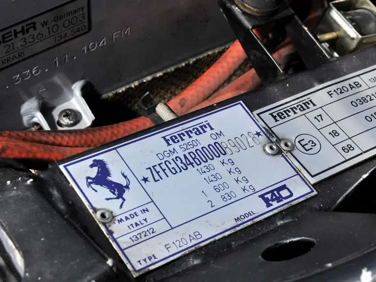 1990 Ferrari F40 - Image 27 of 29