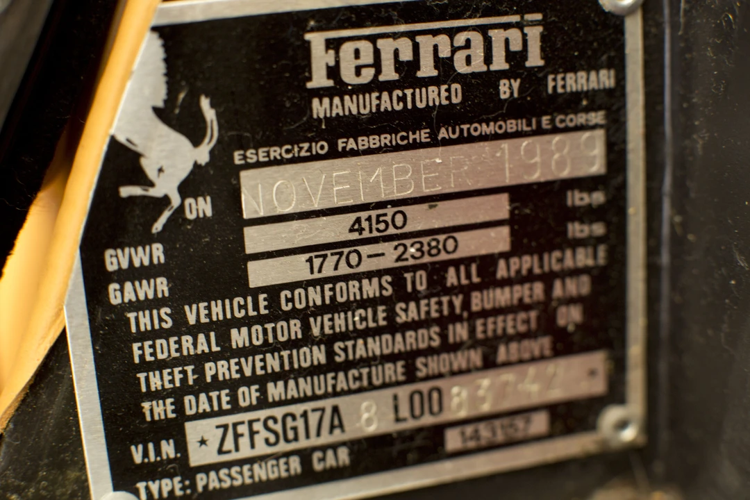 1990 Ferrari Testarossa - Image 9 of 24