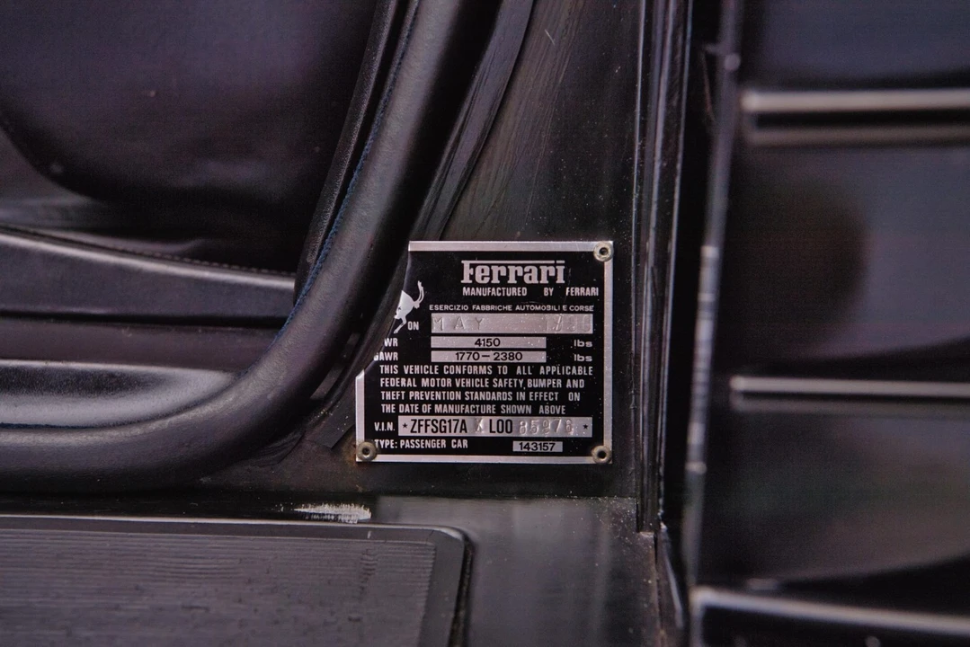 1990 Ferrari Testarossa - Image 21 of 21