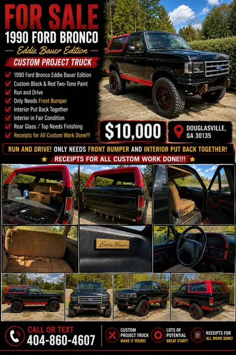1990 Ford Bronco 4th Gen - Image 2 of 23