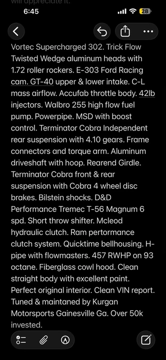 1990 Ford Mustang 3rd Gen - Image 9 of 9