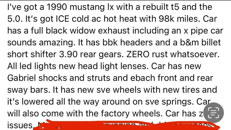 1990 Ford Mustang 3rd Gen - Image 5 of 5