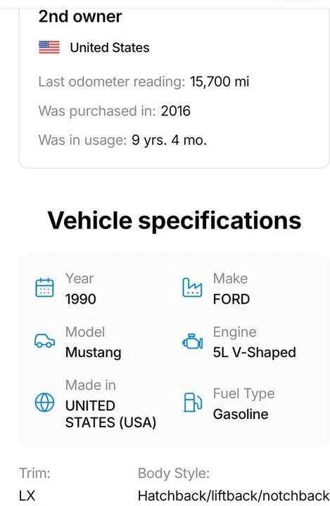1990 Ford Mustang 3rd Gen - Image 10 of 11