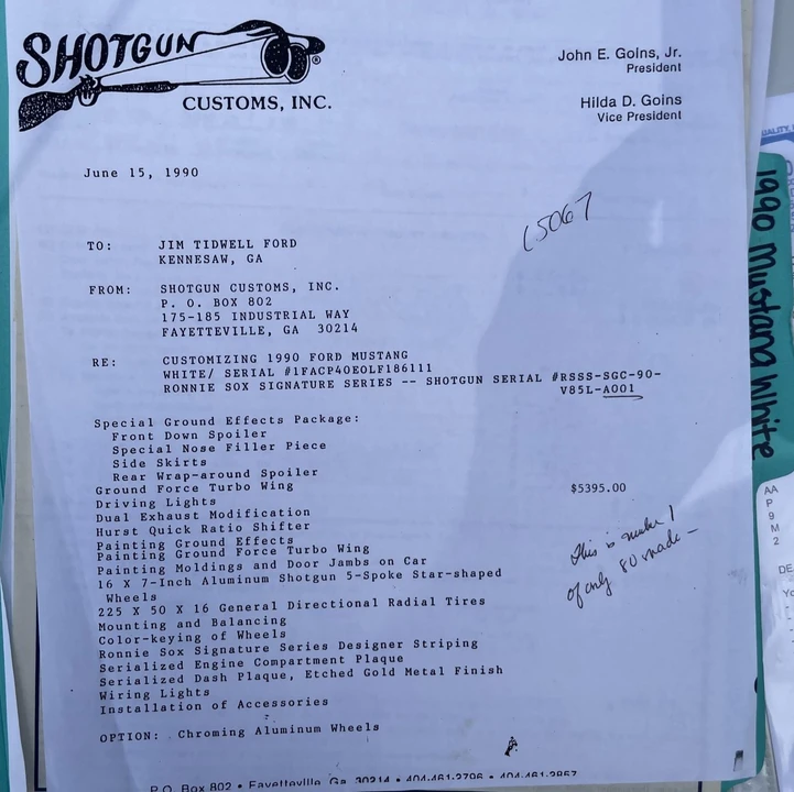 1990 Ford Mustang 3rd Gen - Image 9 of 9