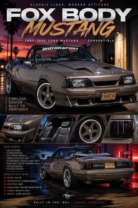 1990 Ford Mustang 3rd Gen - Image 11 of 15