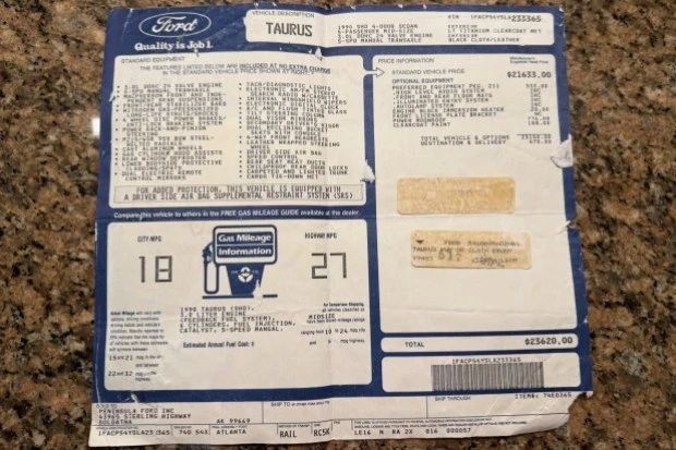 1990 Ford Taurus SHO 1st Gen - Image 8 of 8