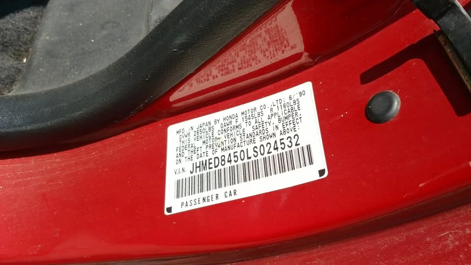 1990 Honda CR-X 2nd Gen - Image 12 of 14