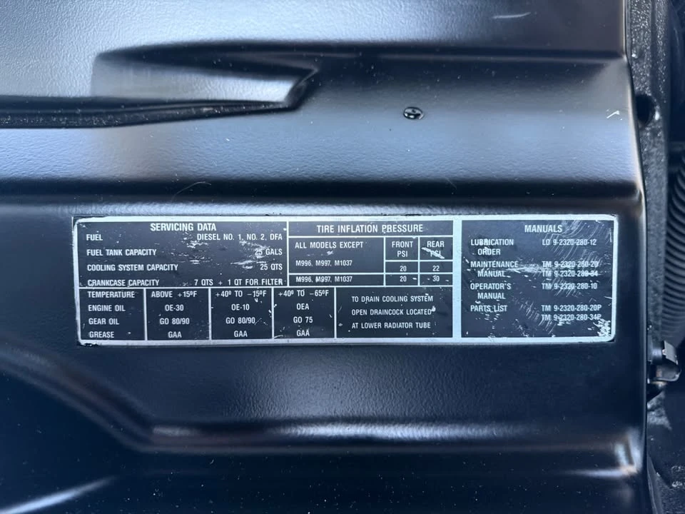 1990 Hummer HMMWV - Image 18 of 20