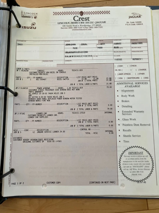 1990 Jaguar XJS - Image 23 of 25