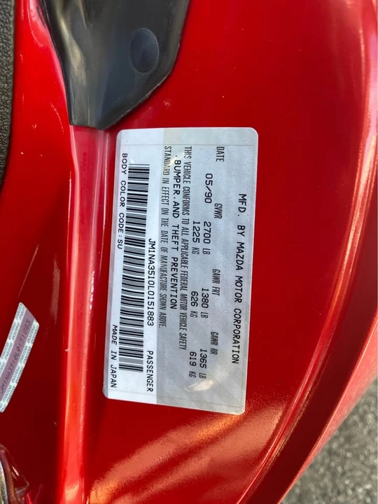 1990 Mazda NA MX-5 Miata - Image 18 of 18