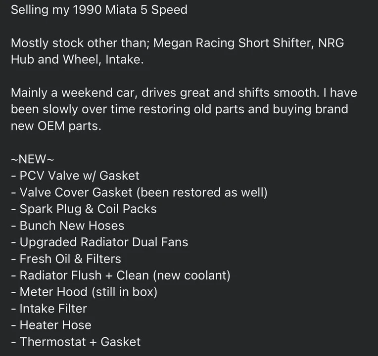 1990 Mazda NA MX-5 Miata - Image 11 of 11