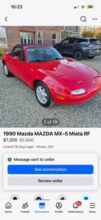 1990 Mazda NA MX-5 Miata - Image 2 of 5