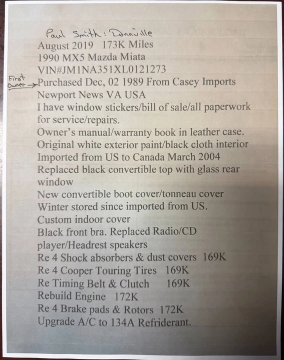 1990 Mazda NA MX-5 Miata - Image 14 of 20