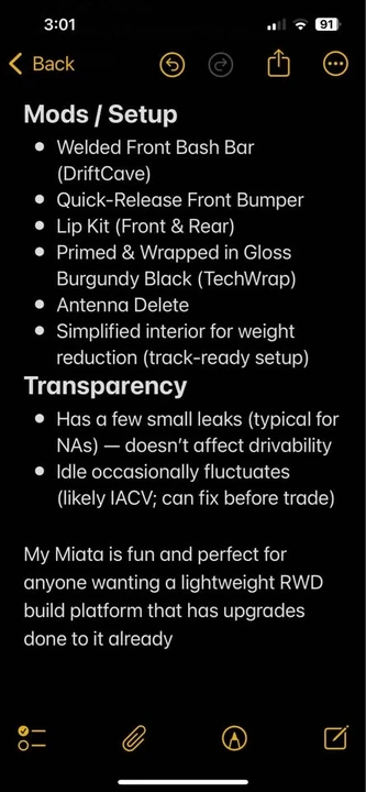 1990 Mazda NA MX-5 Miata - Image 17 of 17