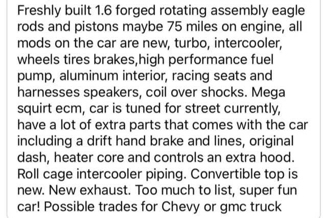 1990 Mazda NA MX-5 Miata - Image 10 of 10