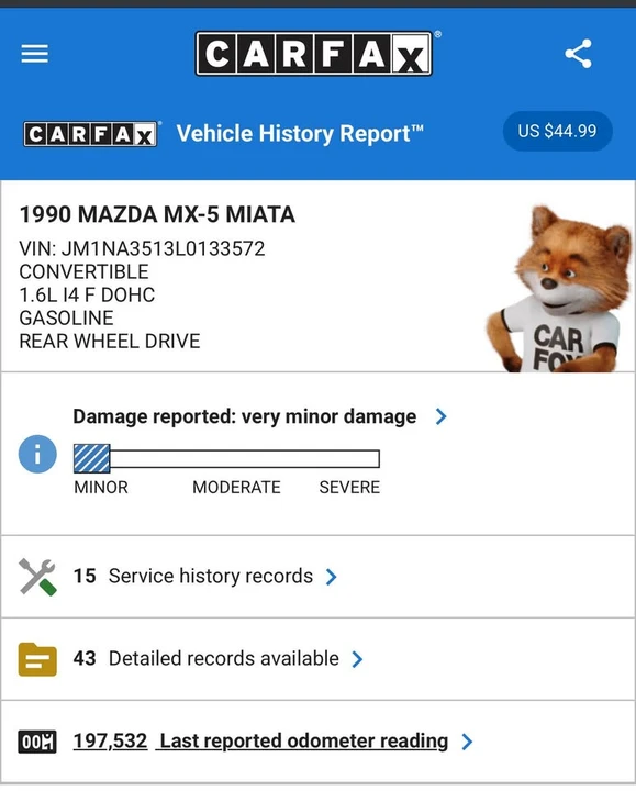 1990 Mazda NA MX-5 Miata - Image 19 of 20